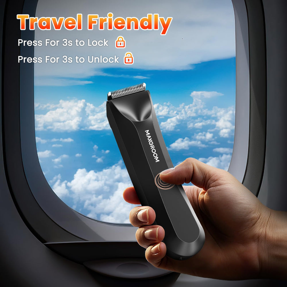 MAXGROOM compact trimmer with two hours of runtime in a small package