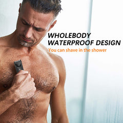 MAXGROOM trimmer ready for wet or dry use due to IPX7 waterproofing