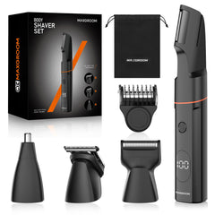 MAXGROOM V-shaped trimmer head enables precise grooming in tight areas.