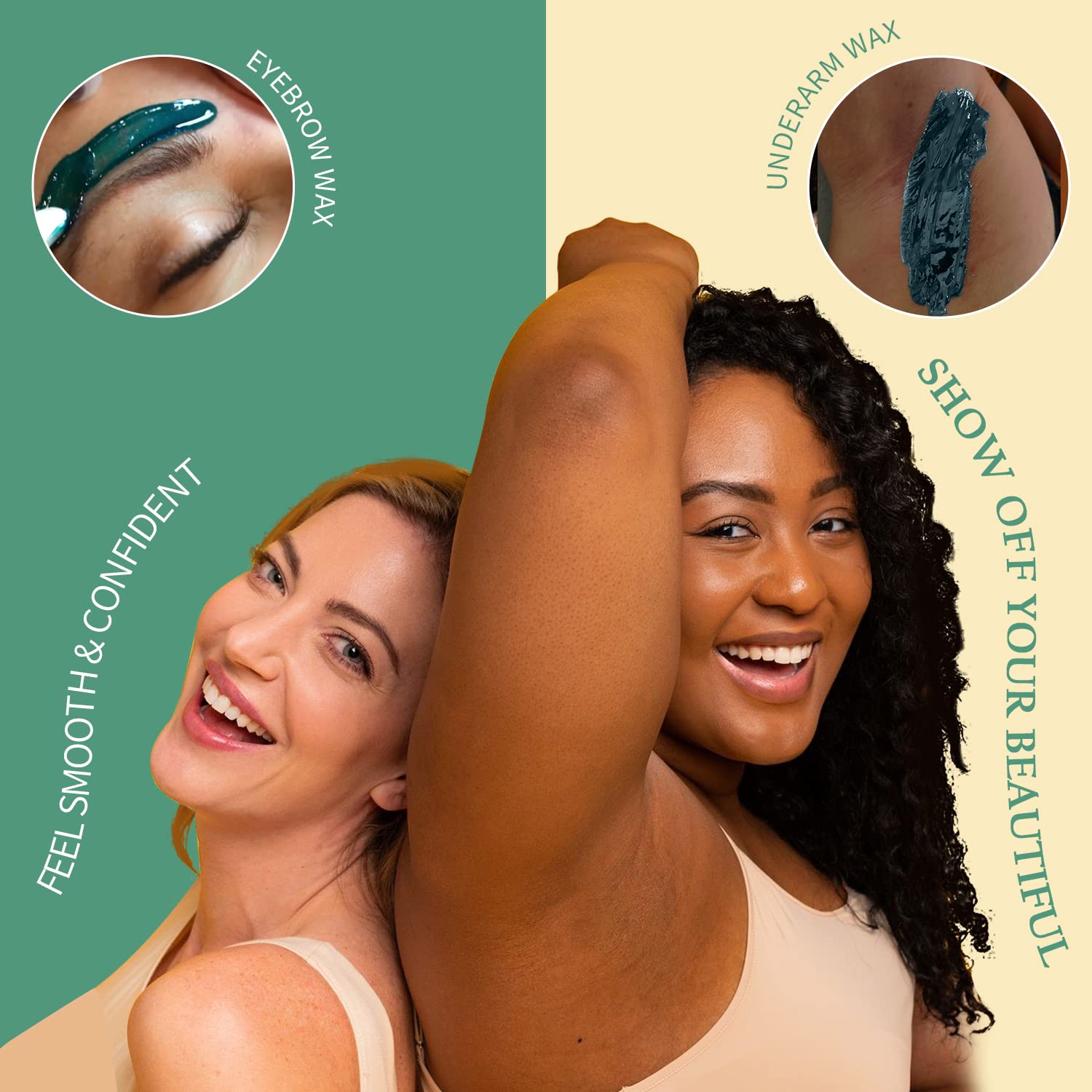 Maxpearl hard wax beads for underarms support quick at-home waxing sessions.