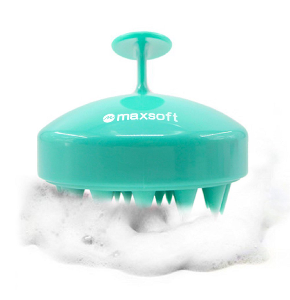Maxsoft Hair Scalp Massage Brush with grip handle for easy, comfortable use.