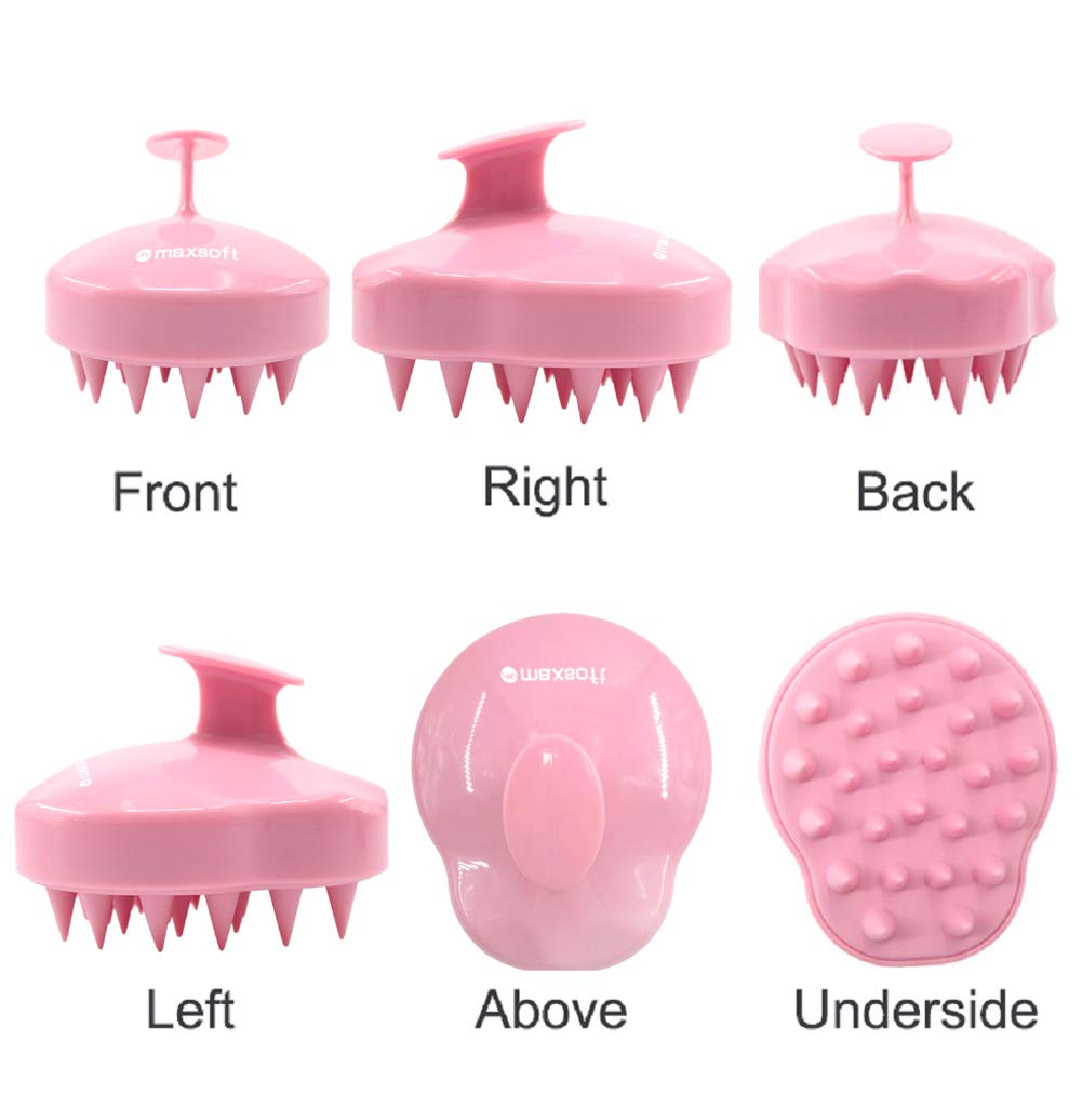 Maxsoft kids-friendly shower brush makes washing hair fun and easy.