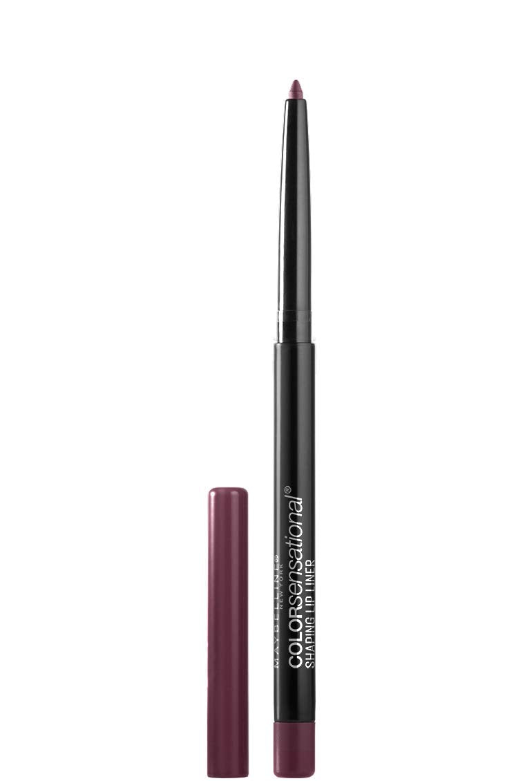 Maybelline 14-shade collection lip liner offers nude to plum options for versatility.