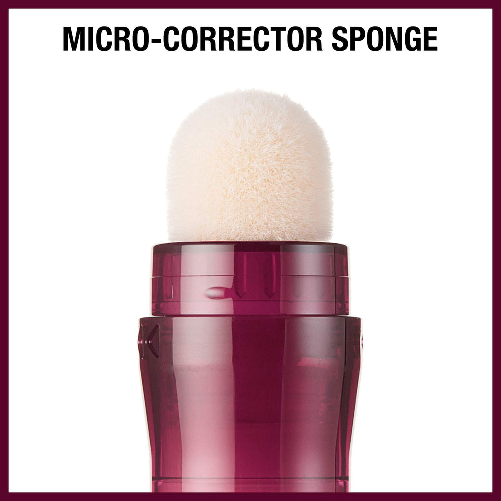Maybelline concealer applied to puffiness under-eye area
