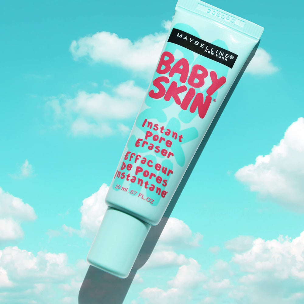Primer Maybelline Baby Skin, textura ligera para aplicación suave.