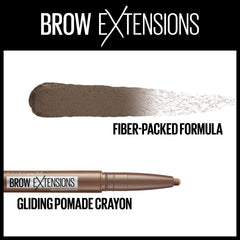 Cejas definidas con el crayón de fibras Rubio Claro para definición natural