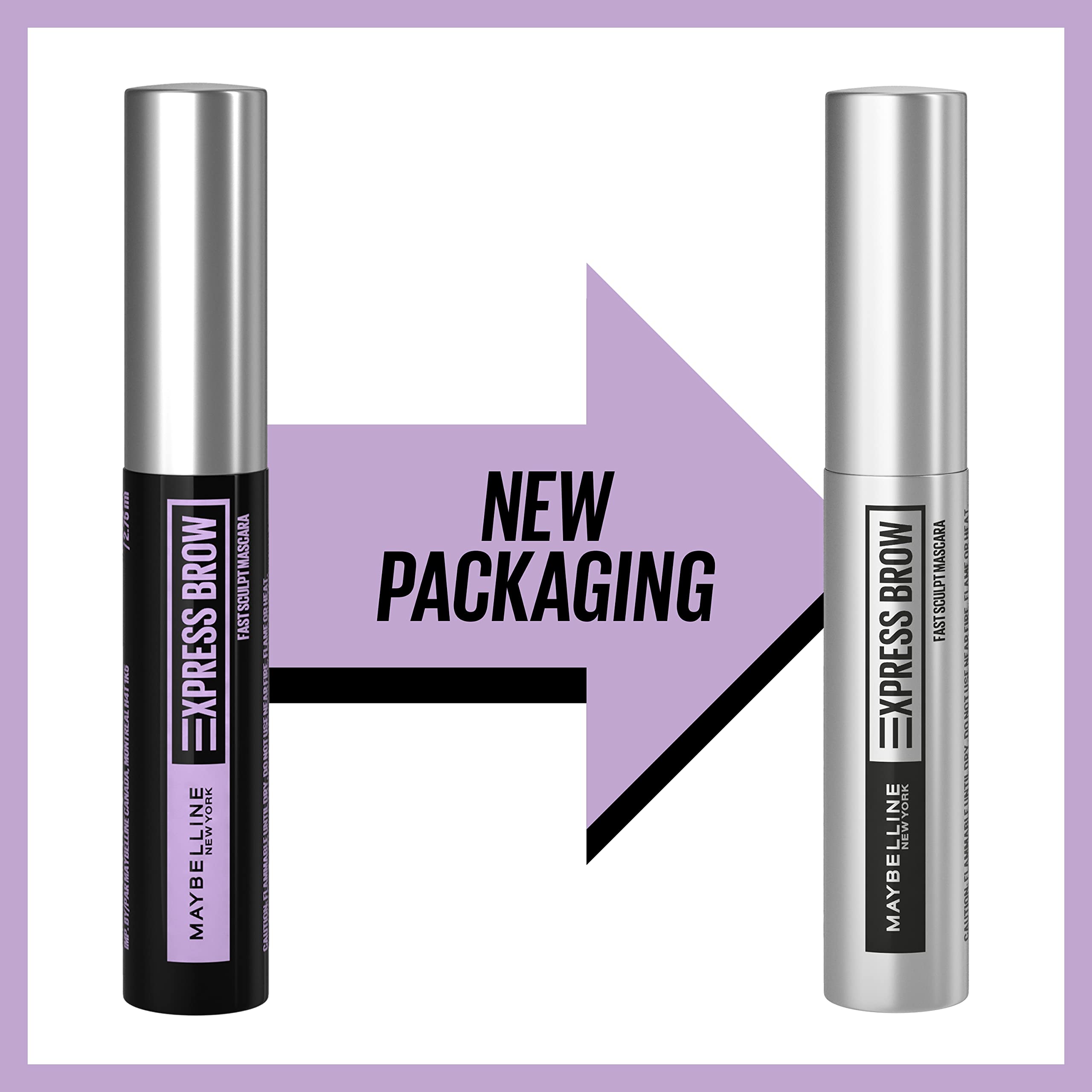 Maybelline Brow Fast Sculpt brow shaping in action with sculpting brush.