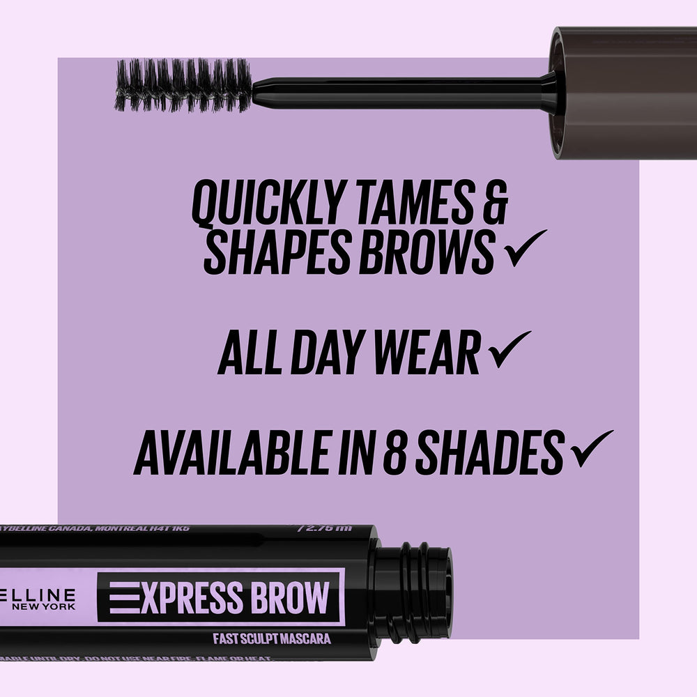 Maybelline Brow Fast Sculpt: cepillo mini eleva y doma cejas con precisión