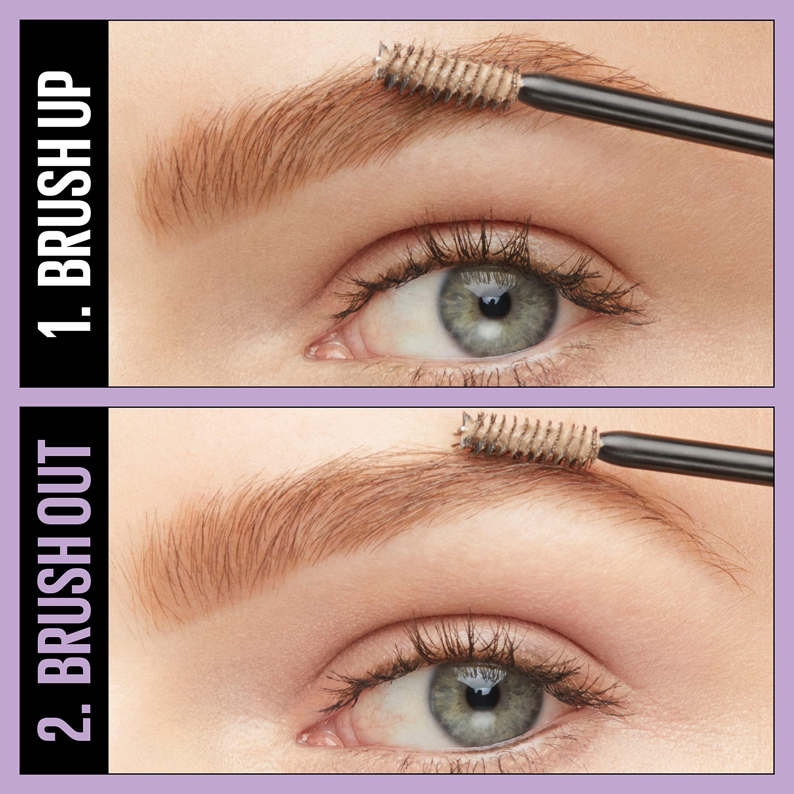 Tono Blond del gel para cejas, efecto suave.
