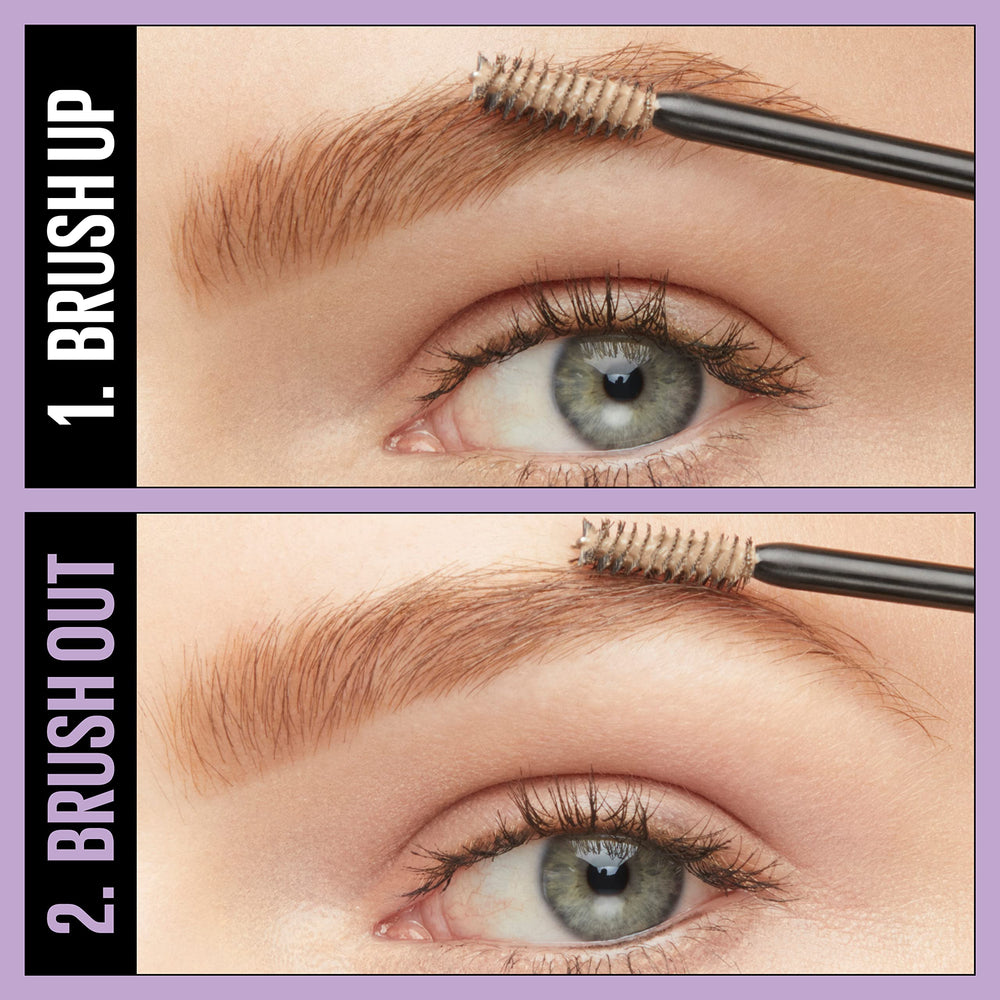 Tono Blond del gel para cejas, efecto suave.