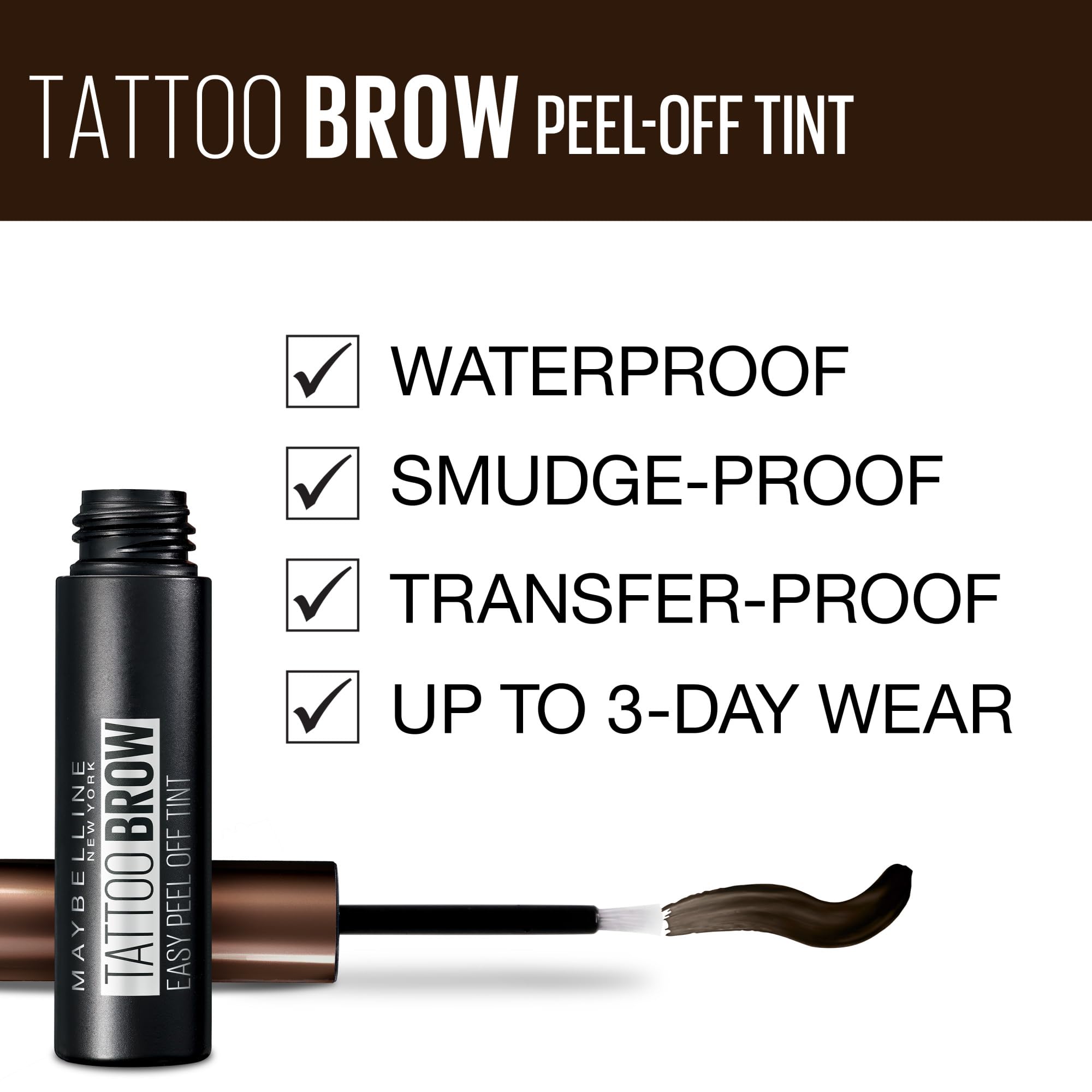 Maybelline Brow Tattoo: tinte en gel que se retira con los dedos.