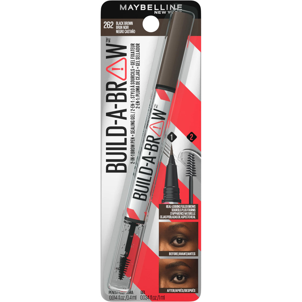 Maybelline Build-A-Brow ofrece acabado claro sin aspecto crujiente.
