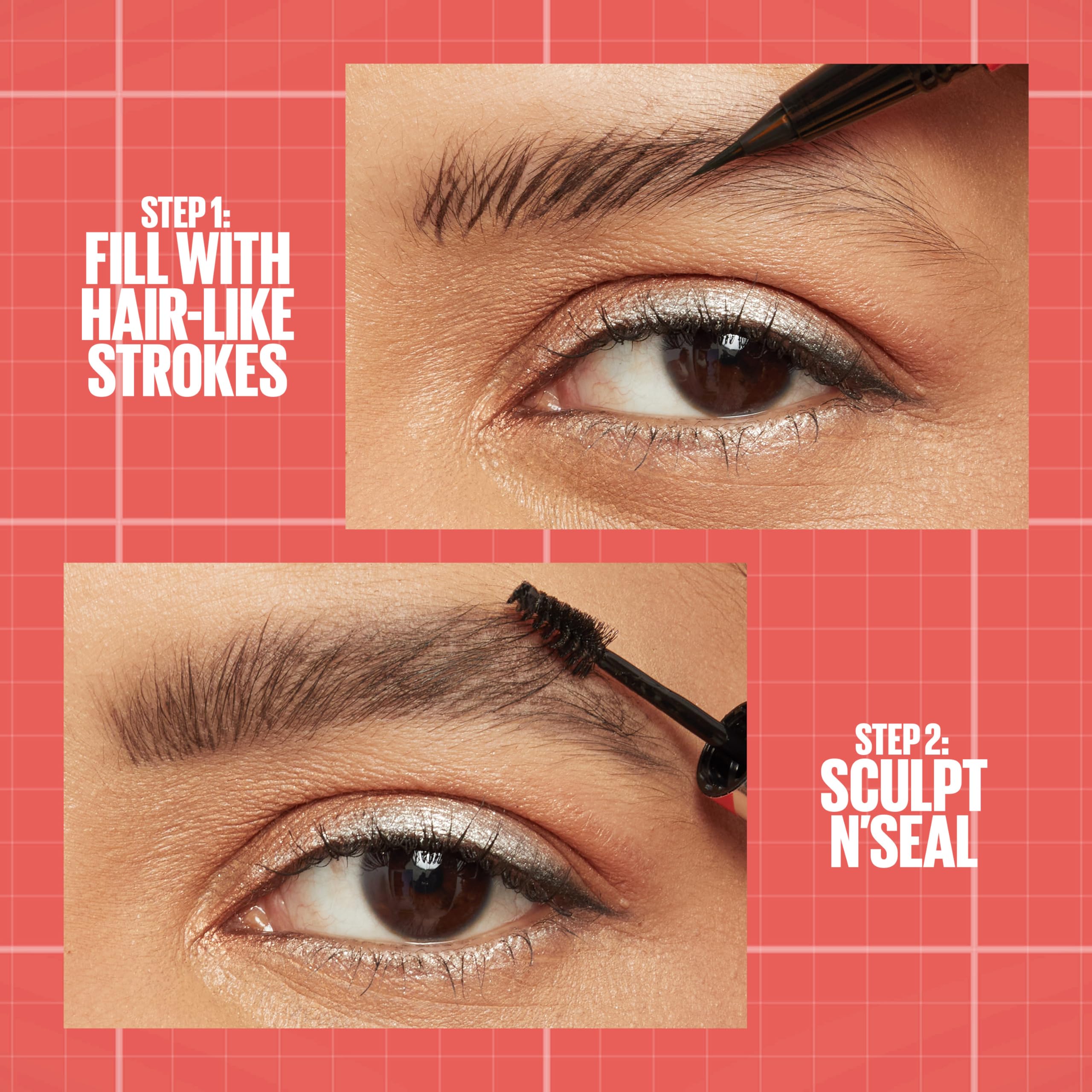 Maybelline Build-A-Brow: aplicación en dos pasos para rellenar cejas dispersas.