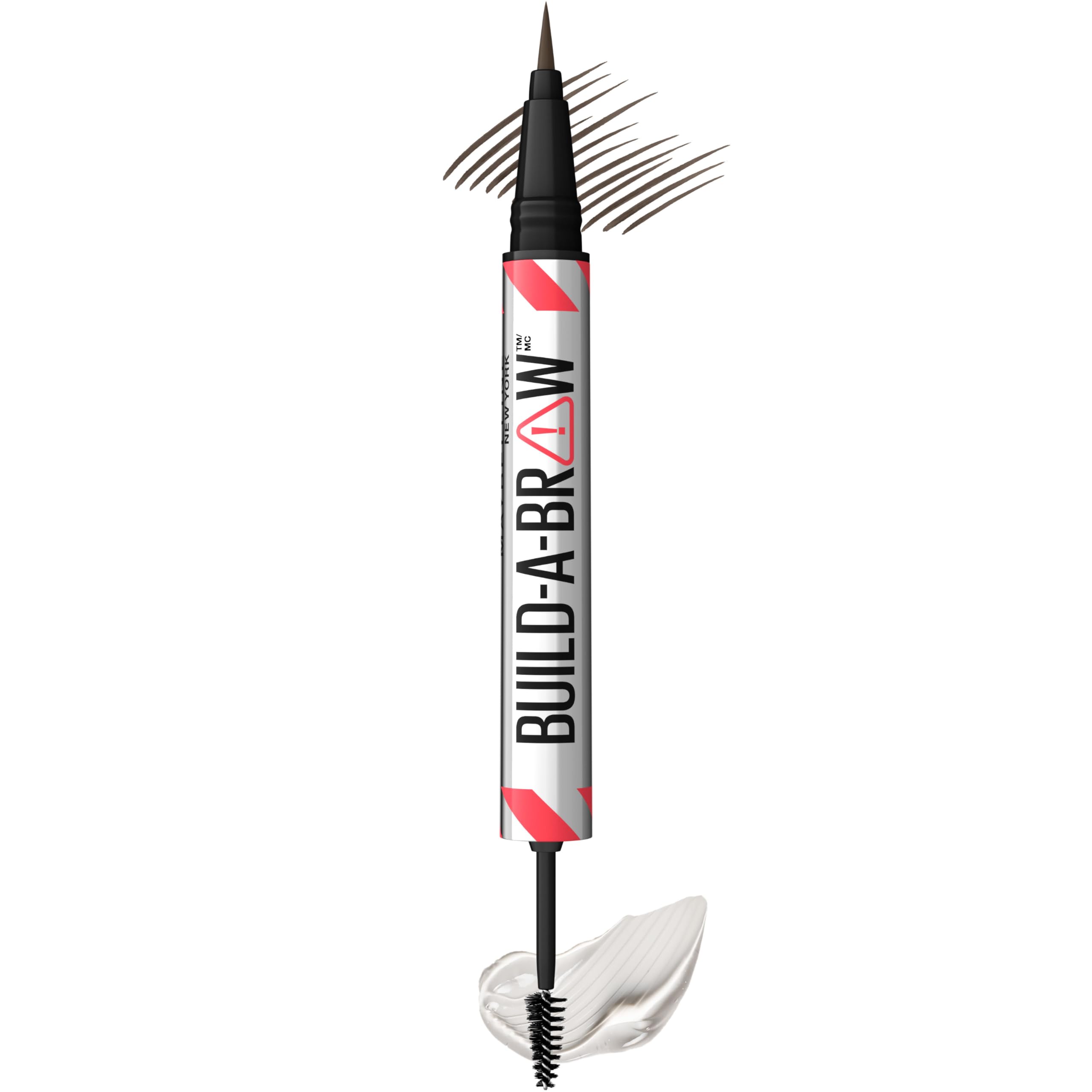 Maybelline Build-A-Brow muestra punta ultra precisa para trazos realistas en cejas.