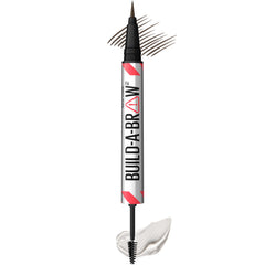 Maybelline Build-A-Brow muestra punta ultra precisa para trazos realistas en cejas.