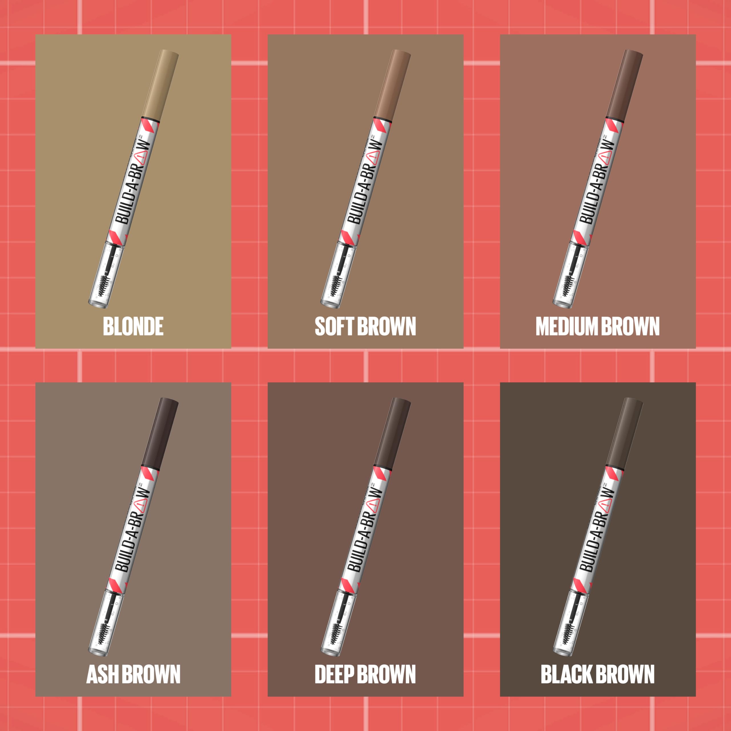 Disponible en 6 tonos para todo tipo de cejas