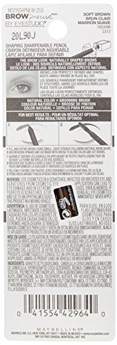 Maybelline Brow Precise: cepillo integrado para difuminar y dar forma