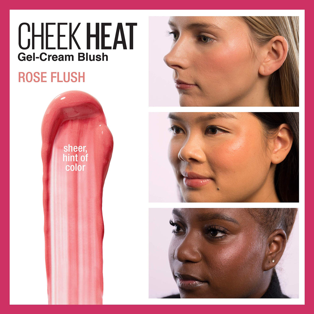 Maybelline Cheek Heat texture close-up highlighting the oil-free, water-based formula