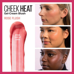 Maybelline Cheek Heat texture close-up highlighting the oil-free, water-based formula