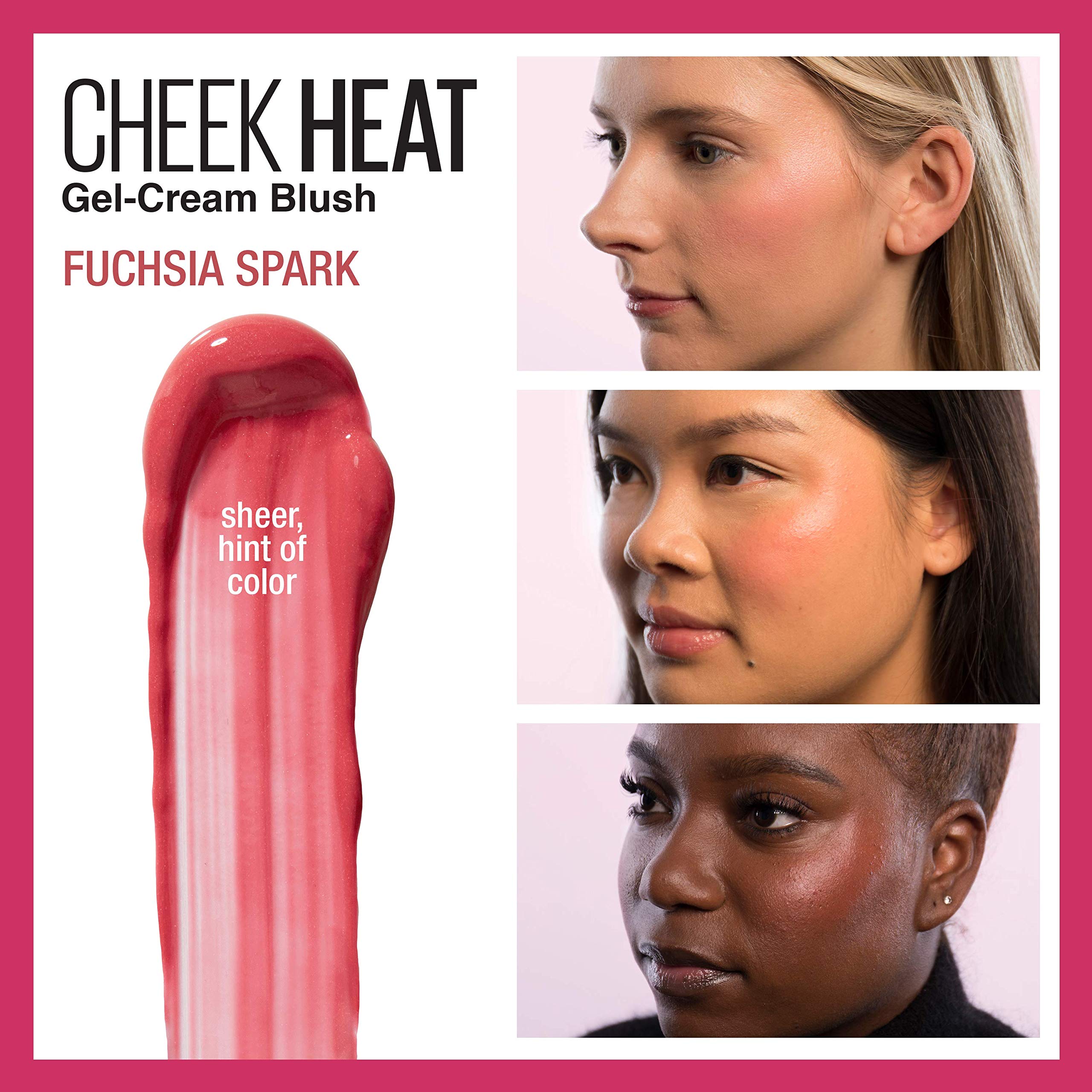 Maybelline Cheek Heat tube applying buildable color
