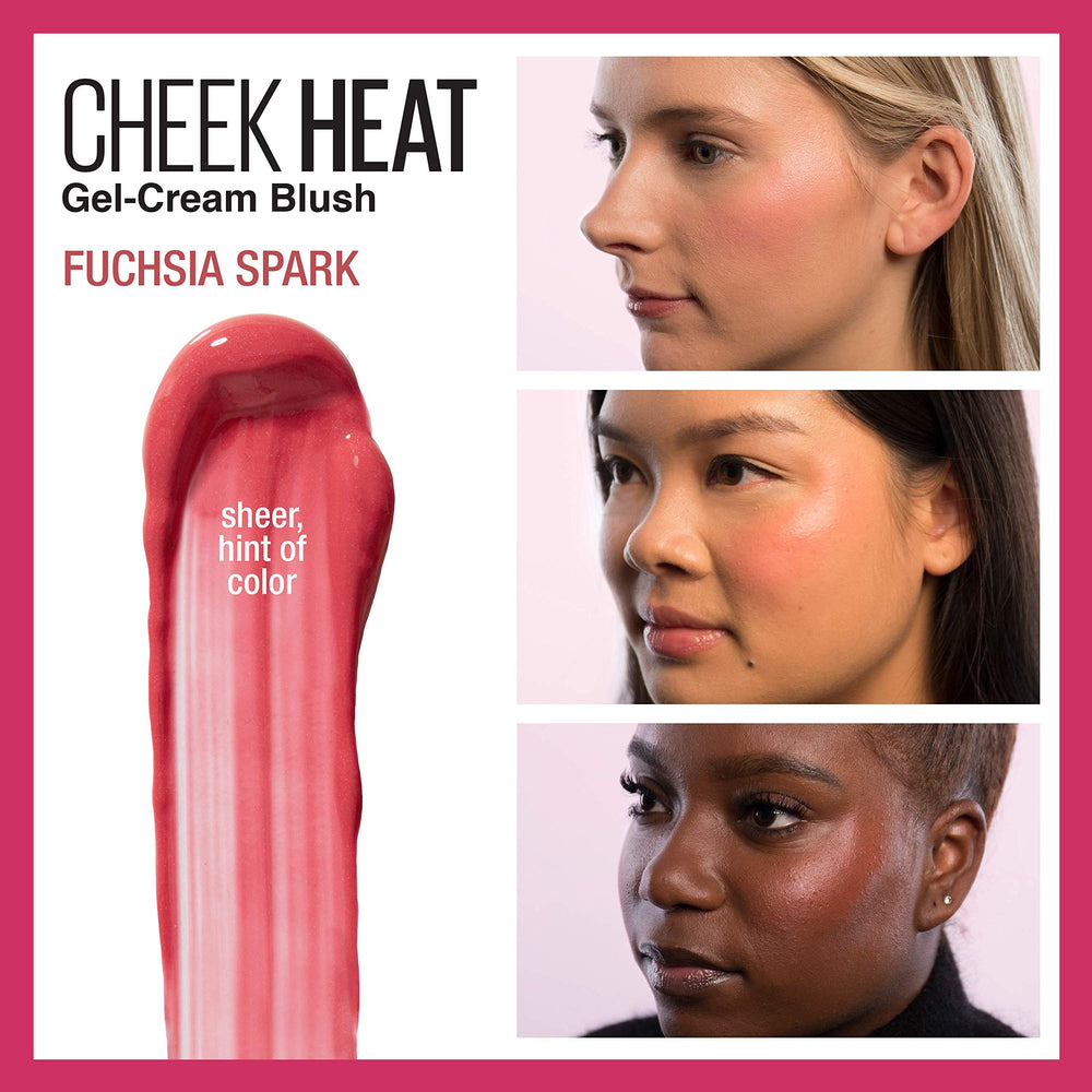 Maybelline Cheek Heat tube applying buildable color
