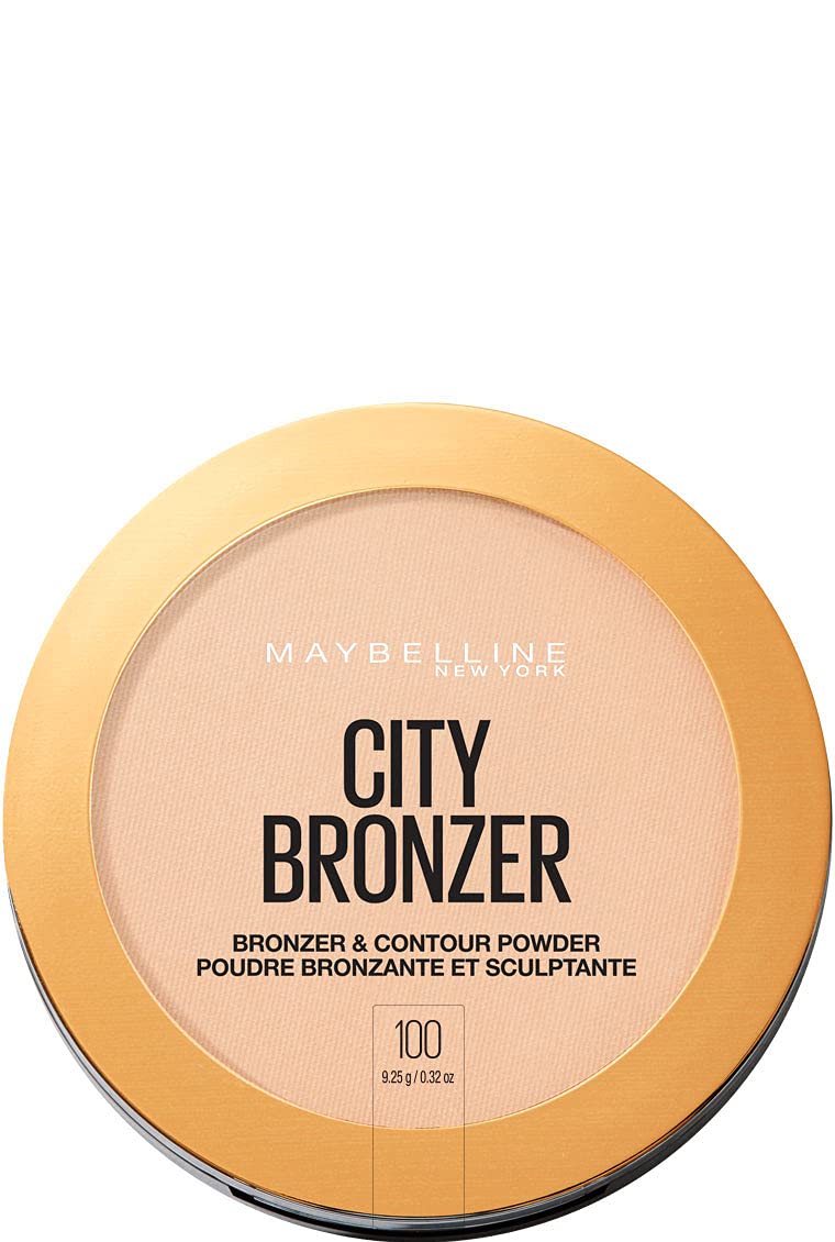 Maybelline bronceador en polvo urbano, acabado suave para bronceado natural.