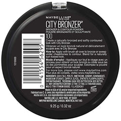 Maybelline bronceador en polvo urbano, textura velvet para un acabado aterciopelado.