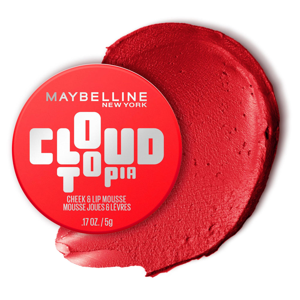 Maybelline Cloudtopia mousse para mejillas y labios, color intenso y ligero.
