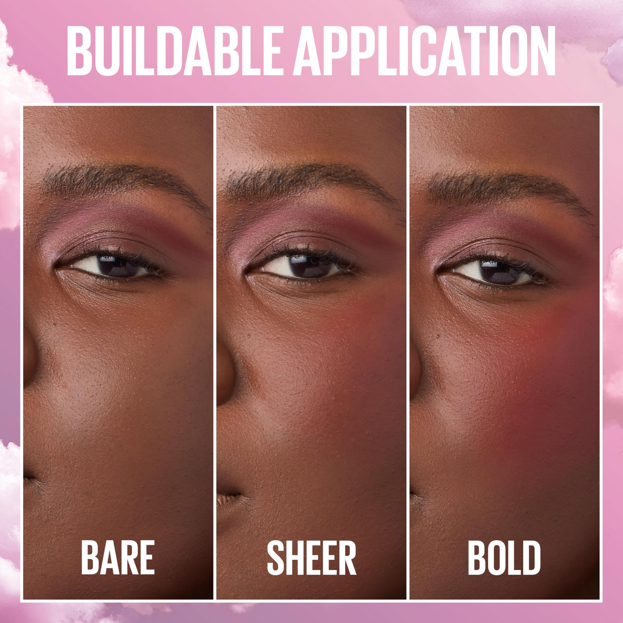 Maybelline Cloudtopia Mousse para mejillas y labios, mezcla y crea look