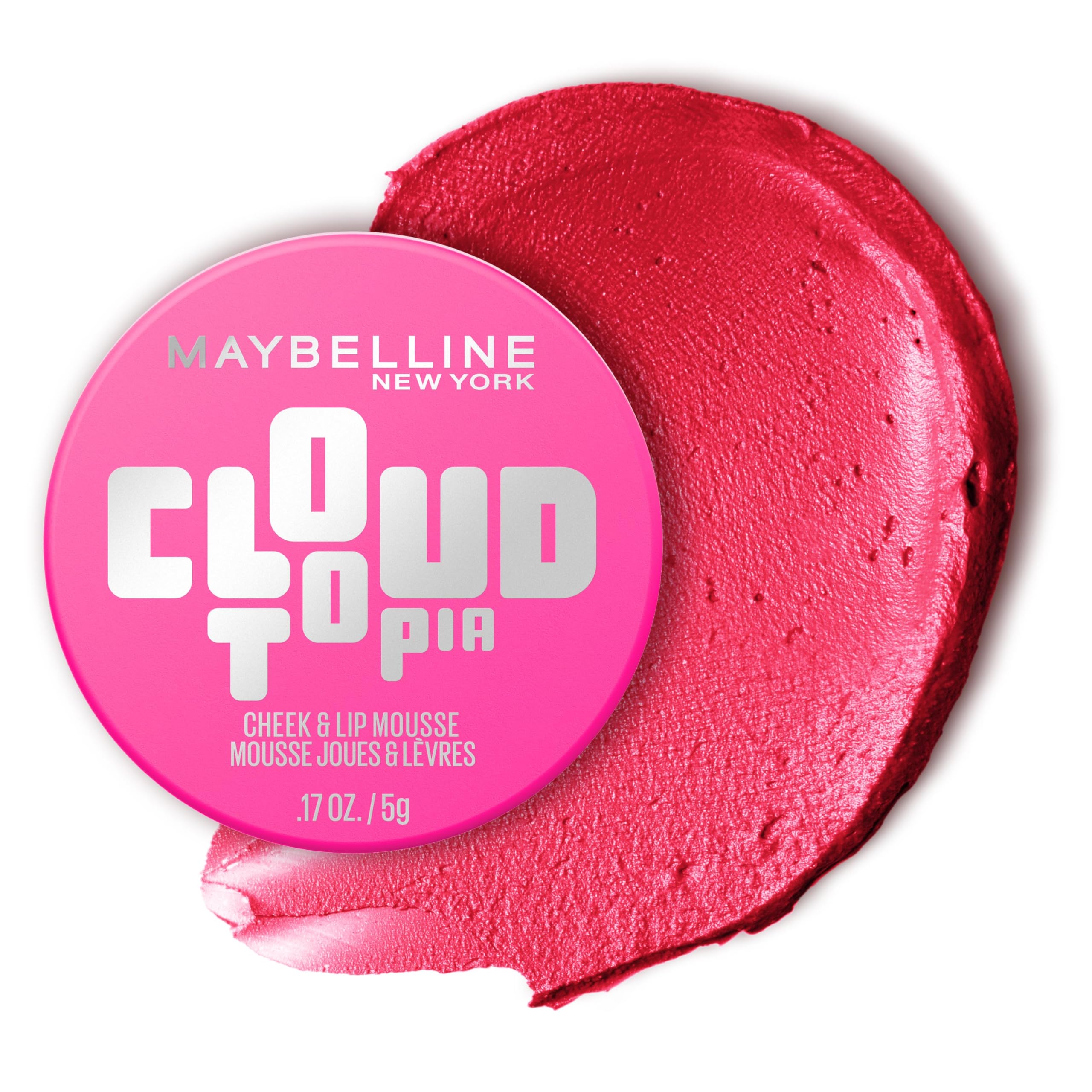 Maybelline Cloudtopia Mousse muestra textura nube suave para color natural en mejillas