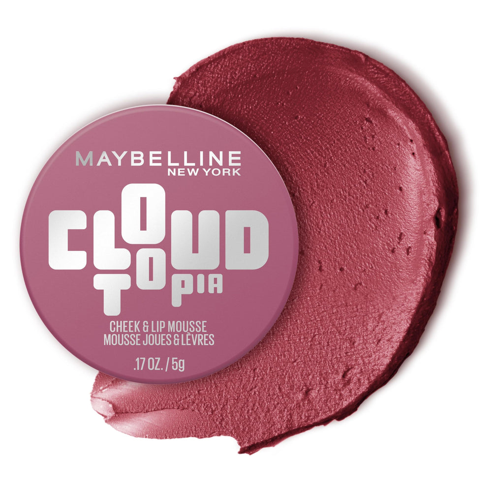 Maybelline Cloudtopia muestra textura nube para un rubor suave y difuminado.