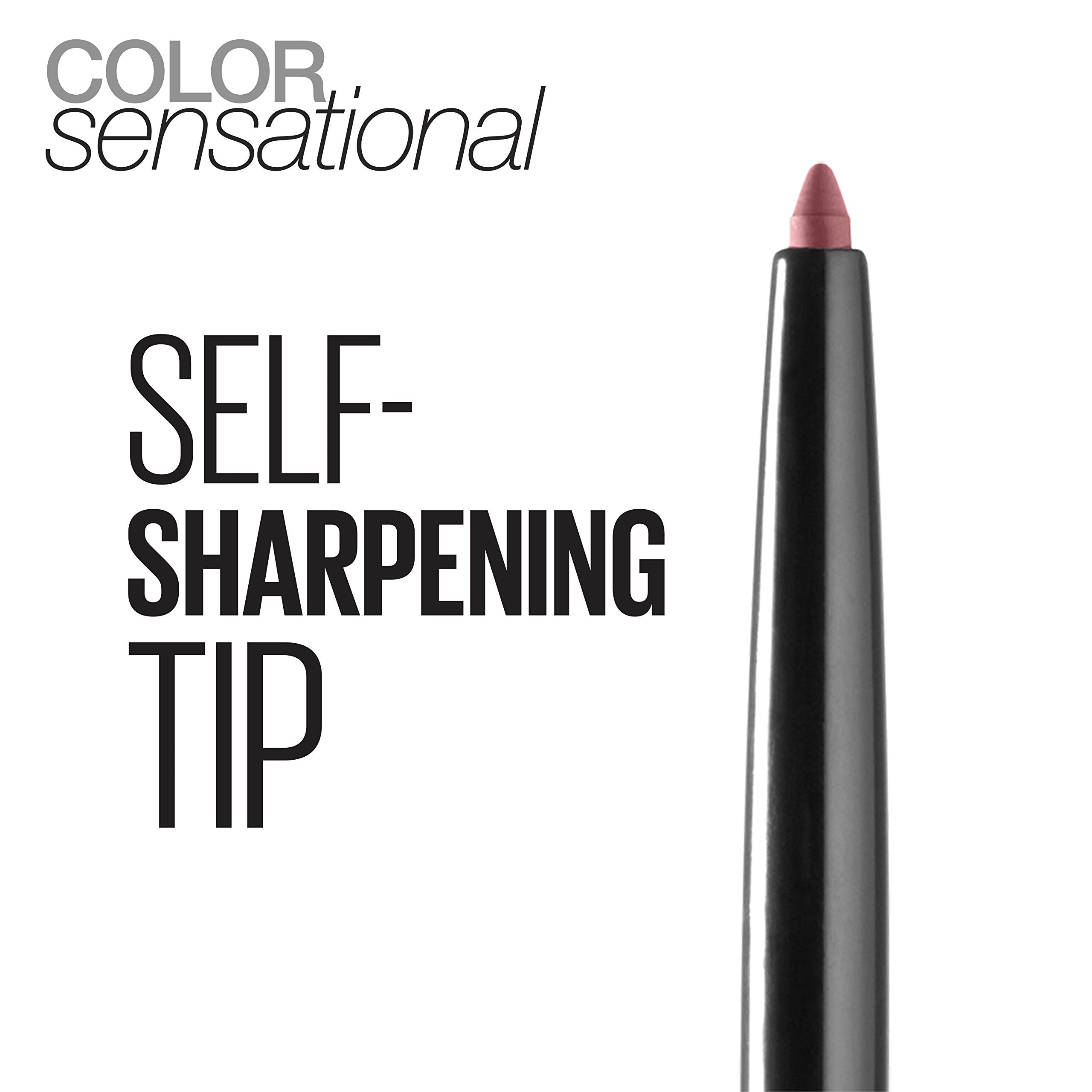 Maybelline Color Sensational lip liner palette shows 14 shades for coordinated looks.