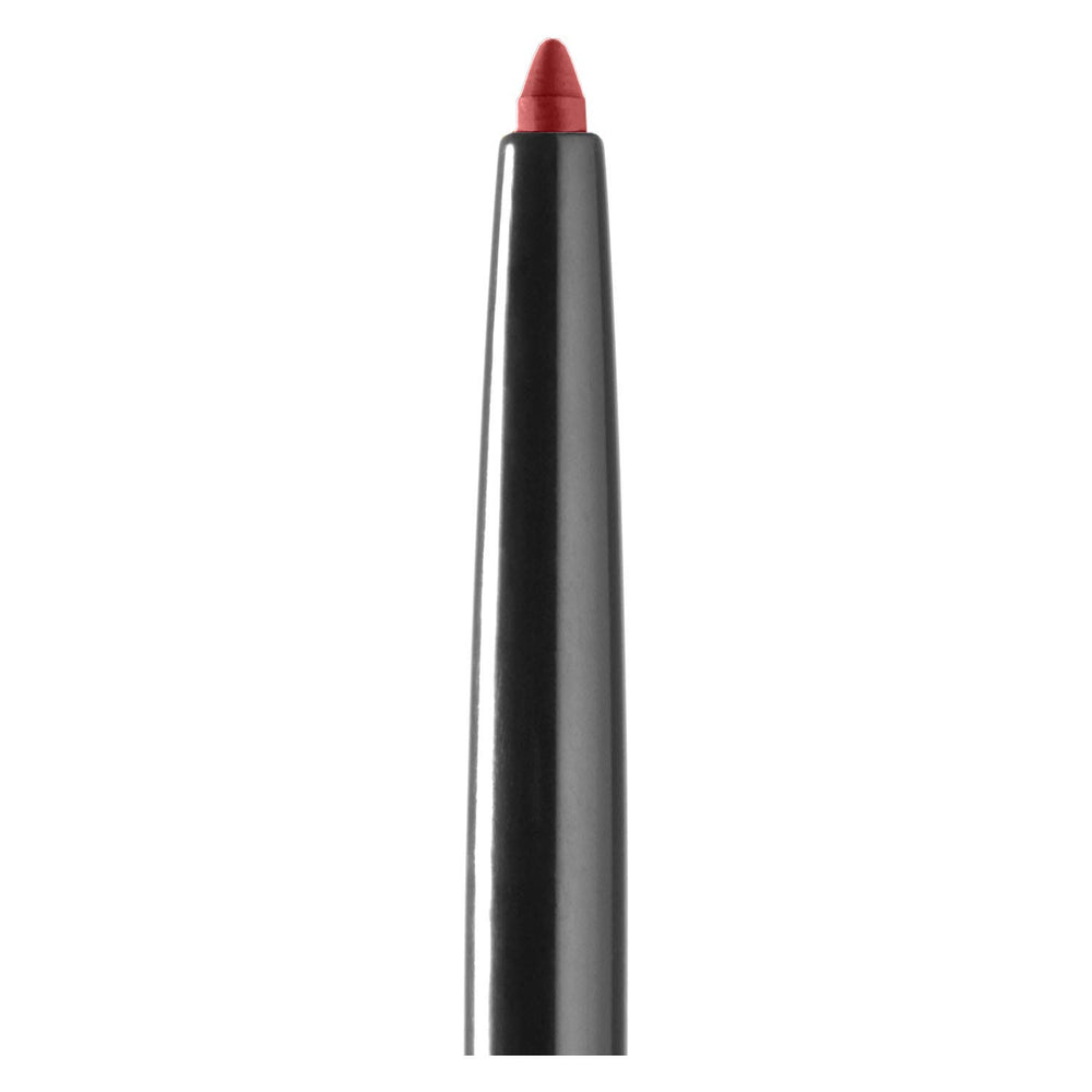 Maybelline Lip Liner Brick Red demonstrates precise application for defined lips.