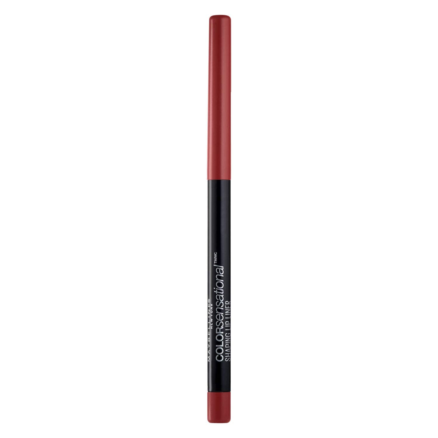 Maybelline Color Sensational Lip Liner Brick Red with self-sharpening tip for precise lip definition.