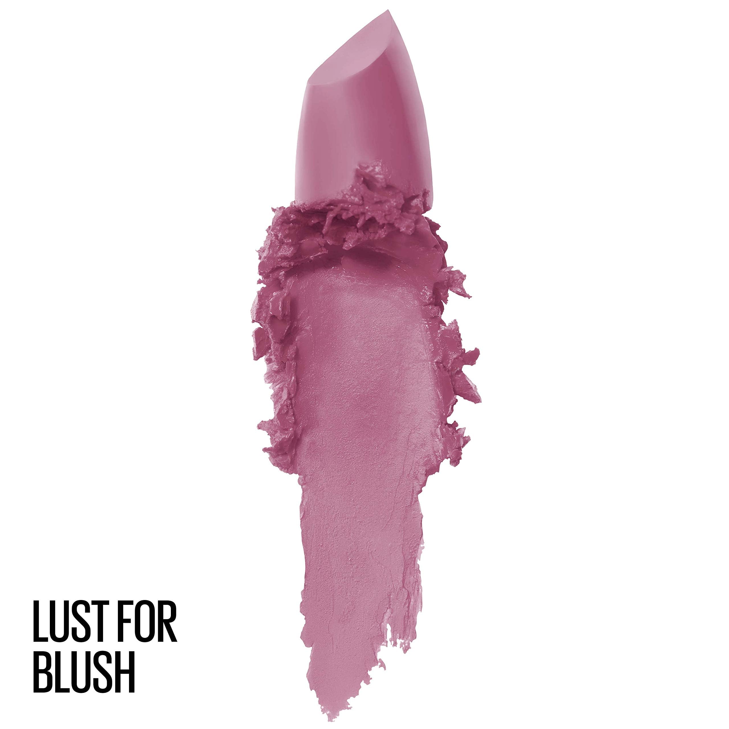 Maybelline Color Sensational lipstick swatches pink shade for bold, long lasting color.