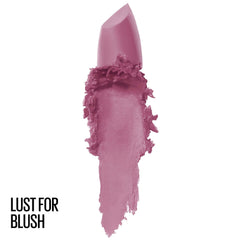 Maybelline Color Sensational lipstick swatches pink shade for bold, long lasting color.