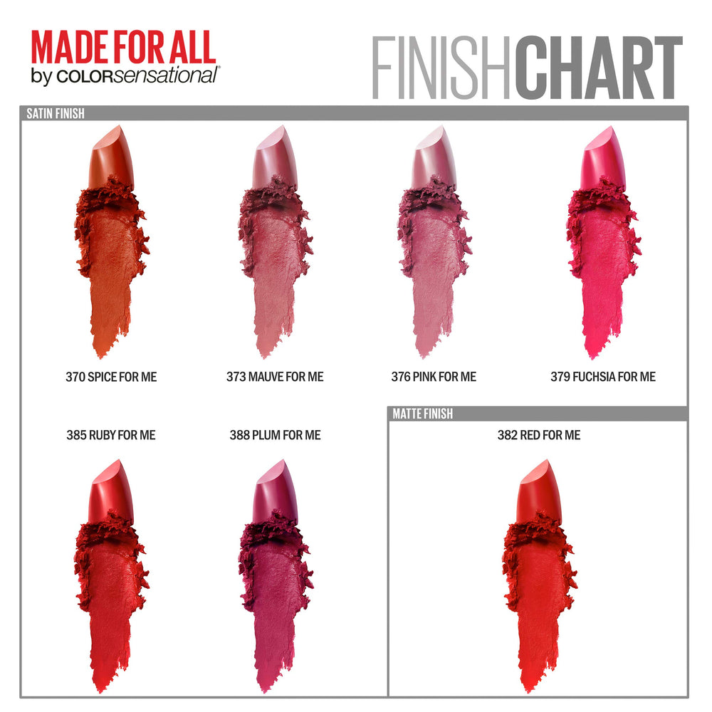 Maybelline Color Sensational Made for All lipstick bullet design contours lips.