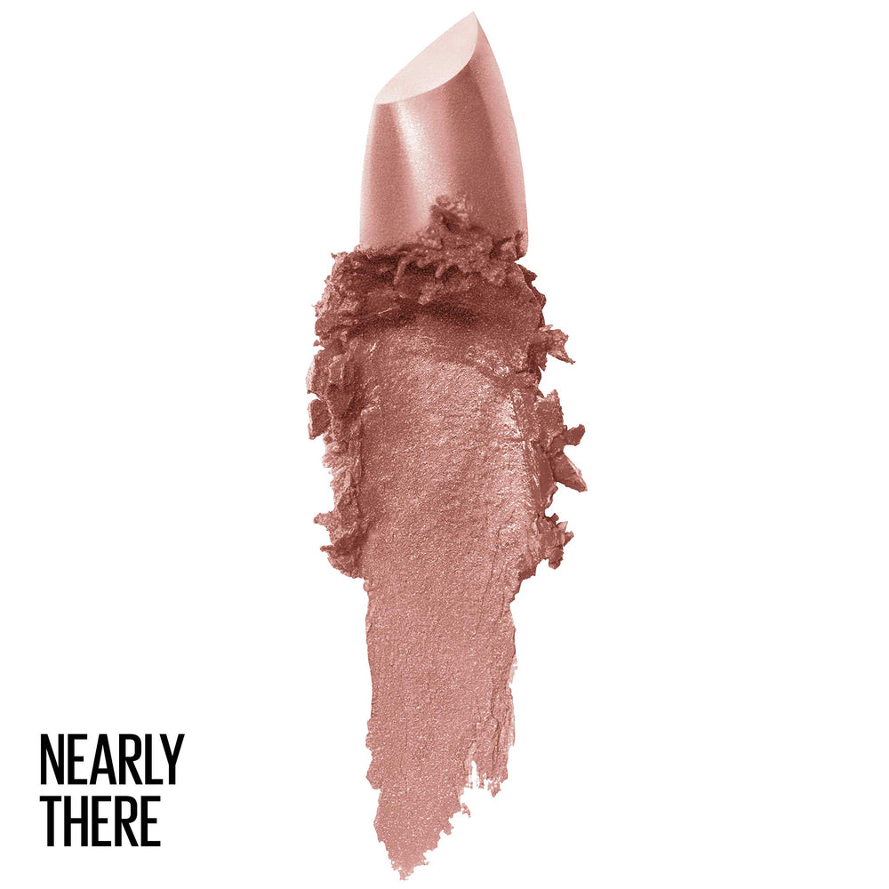 Maybelline Color Sensational Nearly There swatches on arm showing rich pigment and moisturizing feel