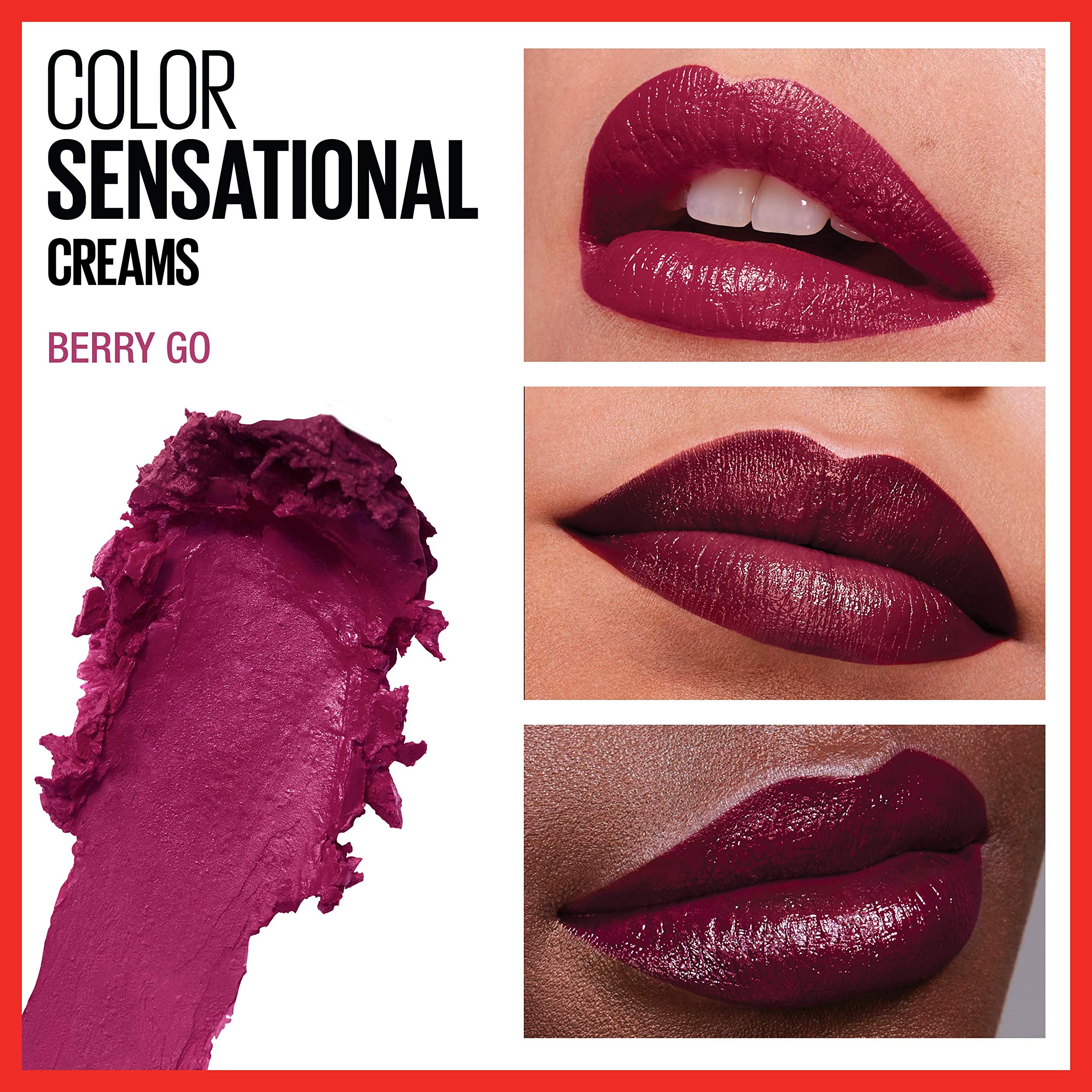 Maybelline Color Sensational nude shades display for versatile everyday looks.
