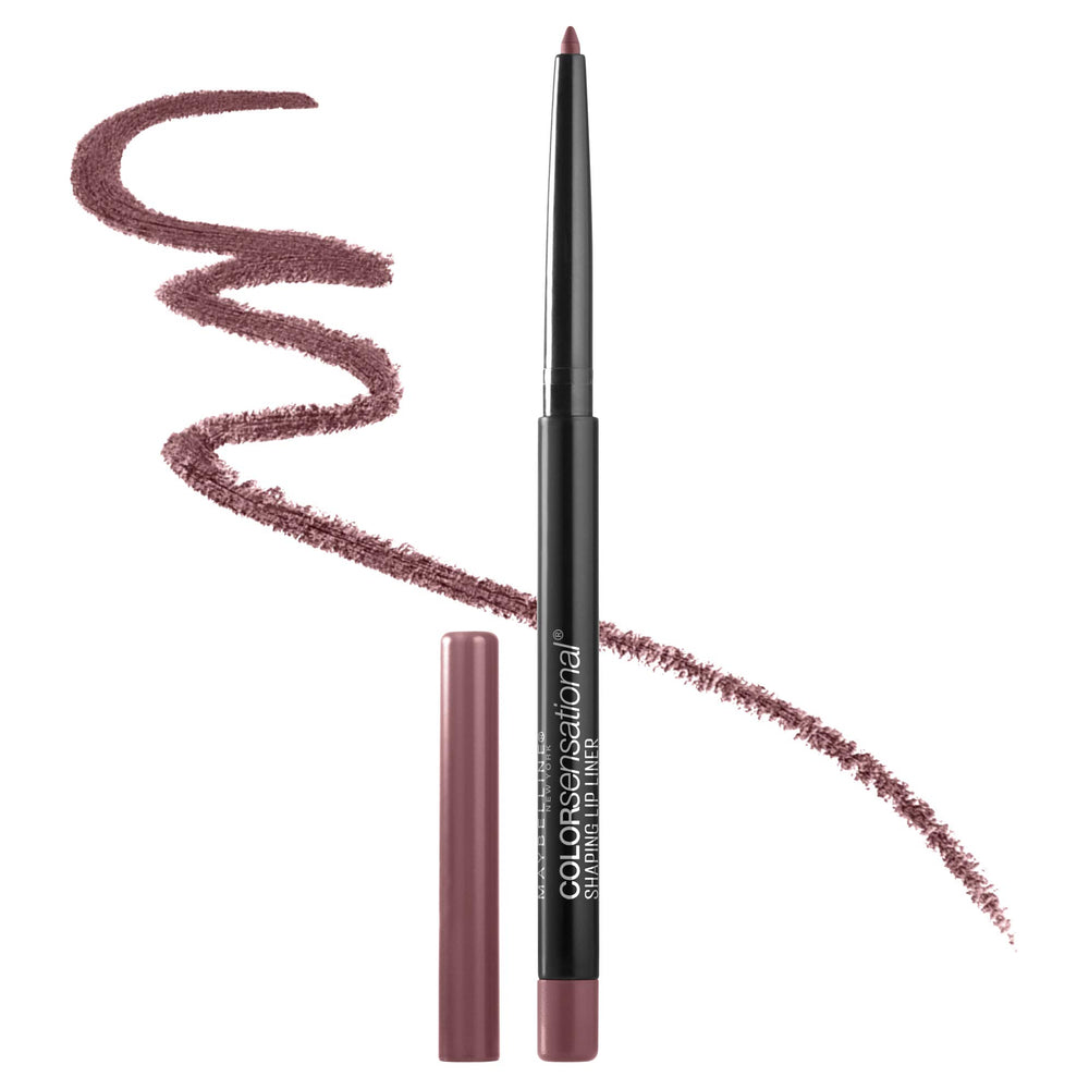 Maybelline Color Sensational Almond Rose lip liner swatch for defined nude-pink edges.