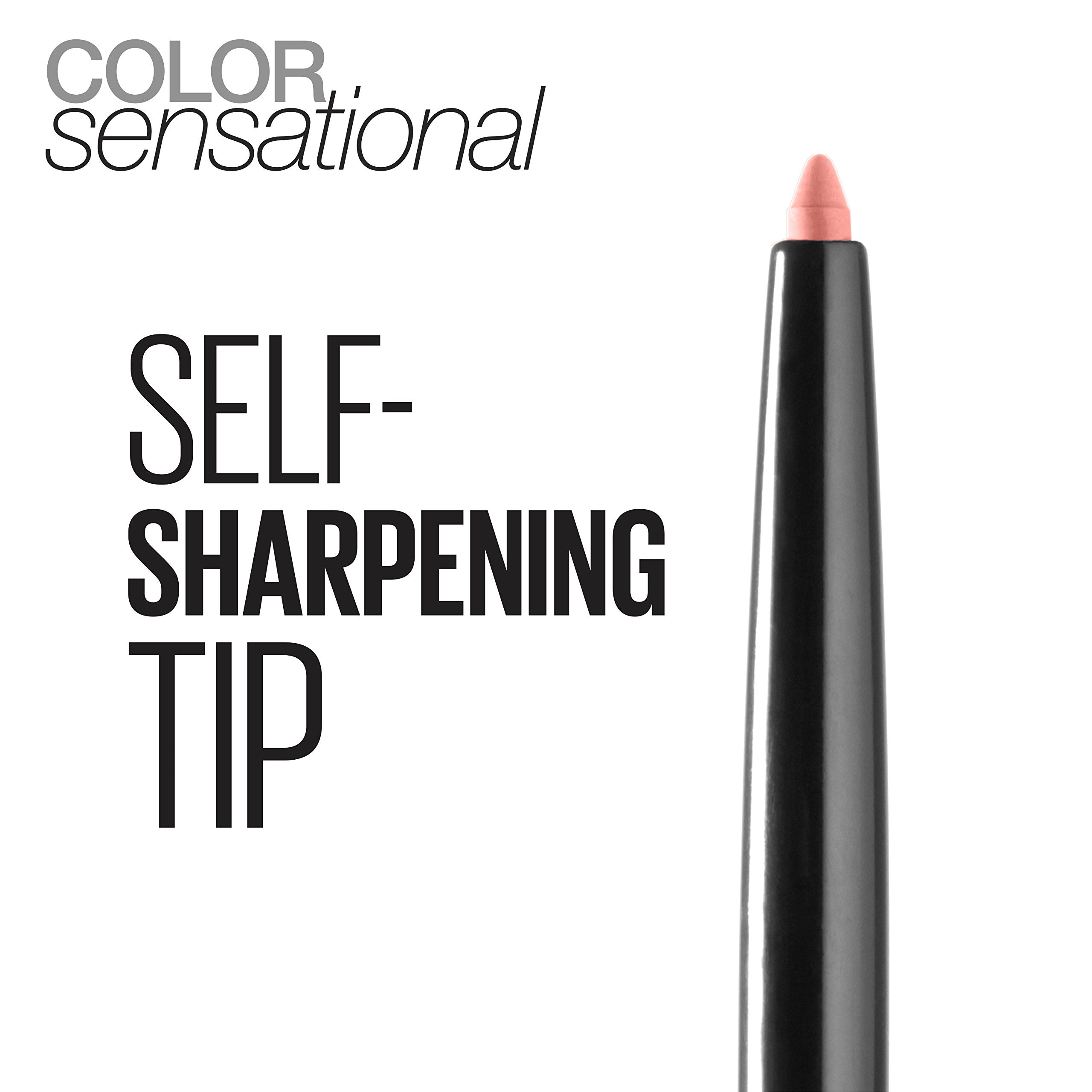 Maybelline Shaping Lip Liner paired with Color Sensational lip colors for a coordinated look