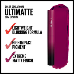 Shades in the Ultimatte line from nude to red on swatches
