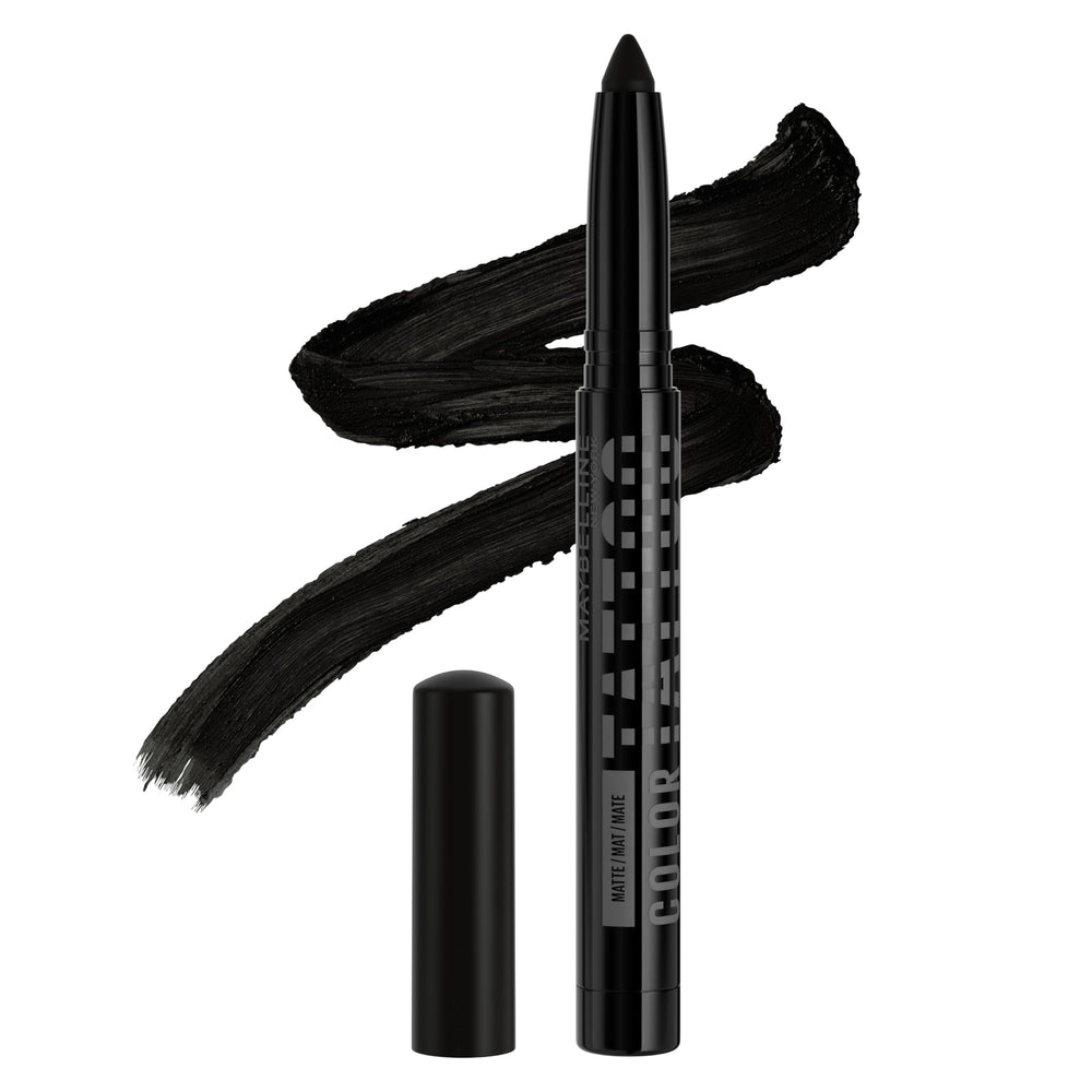 Sombra en barra MAYBELLINE Color Tattoo I am Rebellious negro mate para ojos intensos