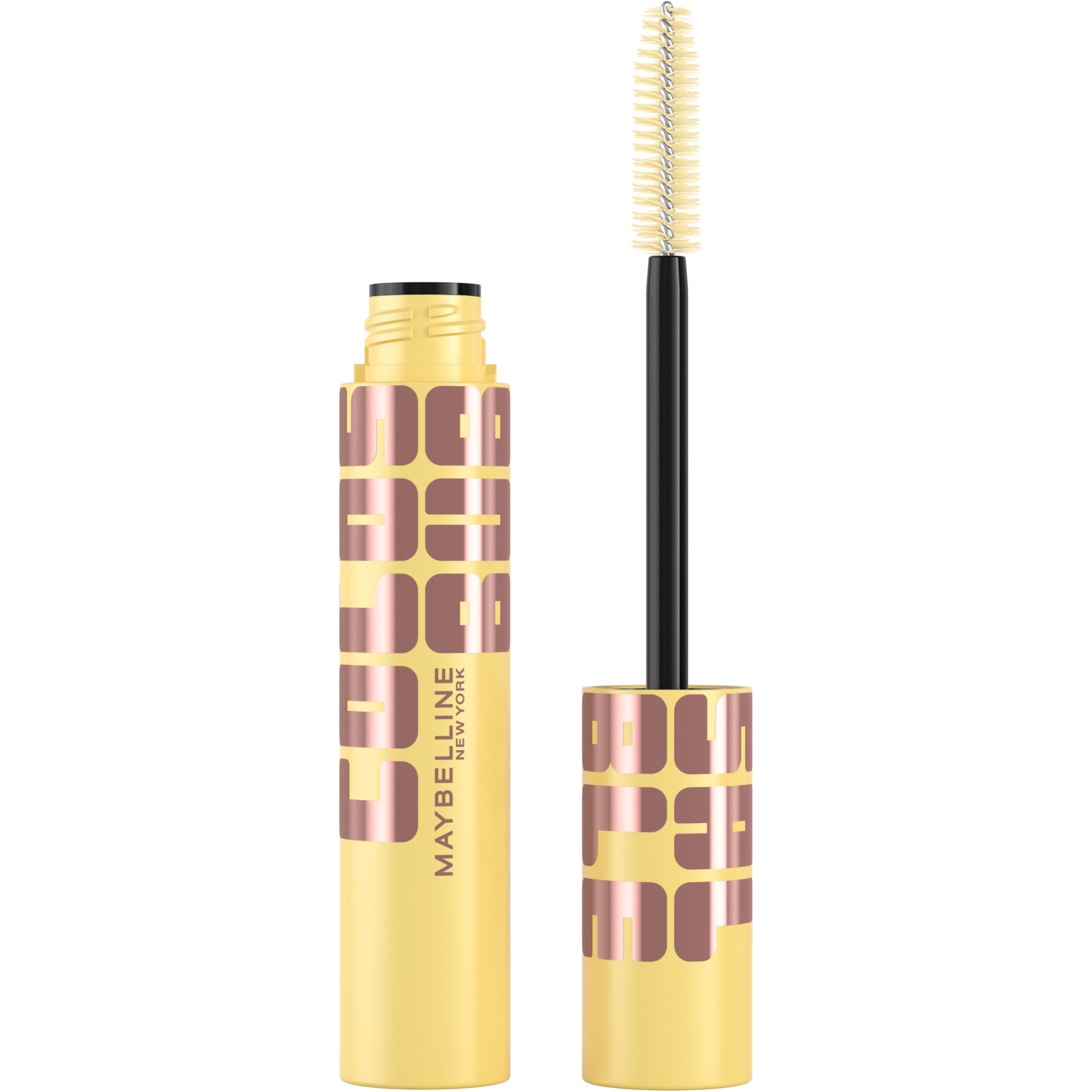 Maybelline Colossal Bubble Mascara inflator brush boosts lash separation from root to tip.