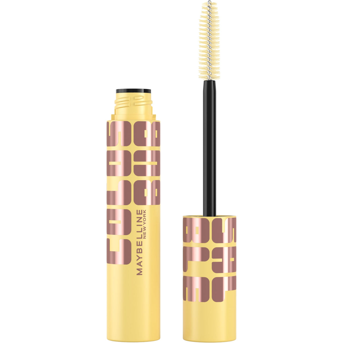 Maybelline Colossal Bubble Mascara inflator brush highlights root-to-tip separation for a bold, bubble-like effect.