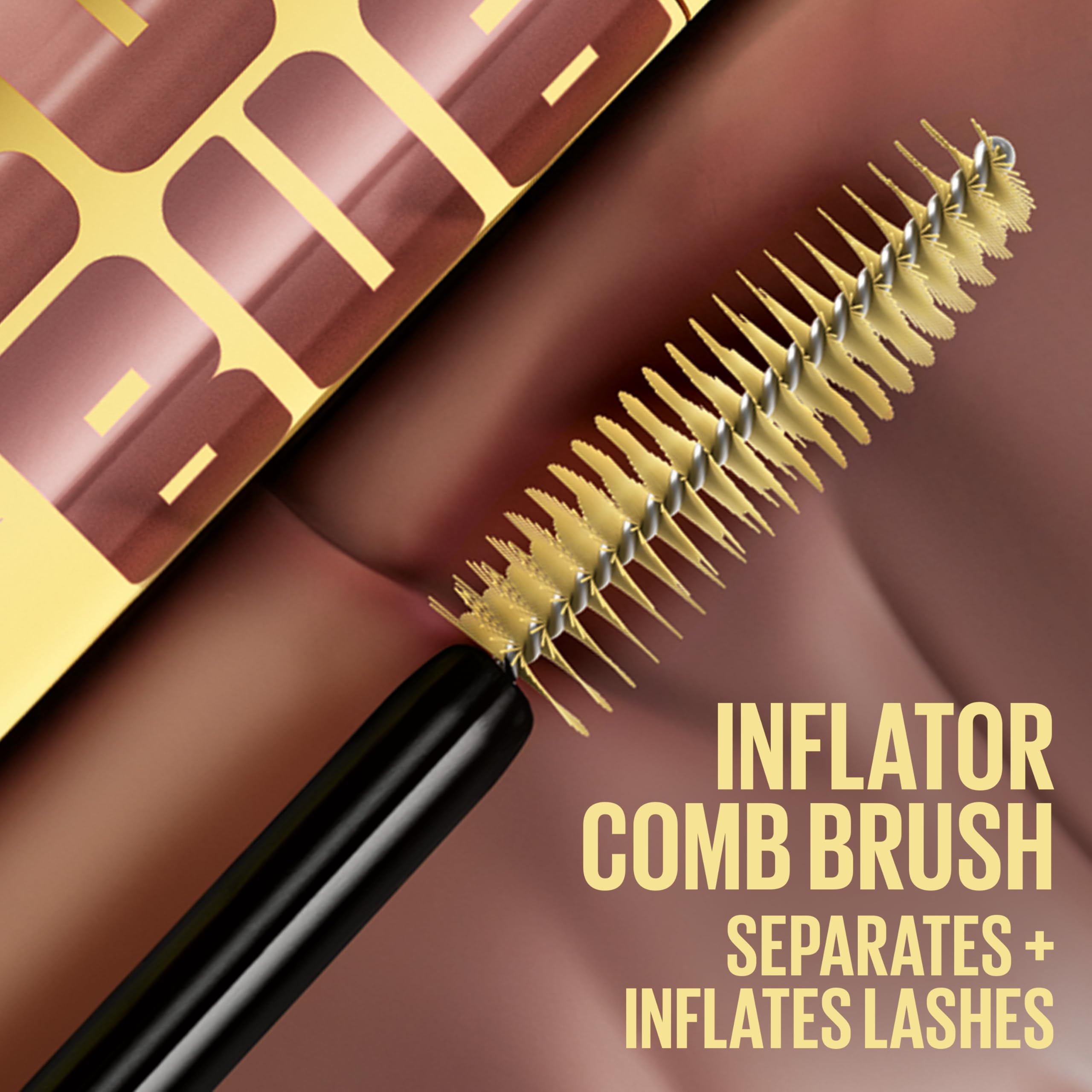 Maybelline Colossal Bubble Mascara ophthalmologist-tested formula for sensitive eyes.