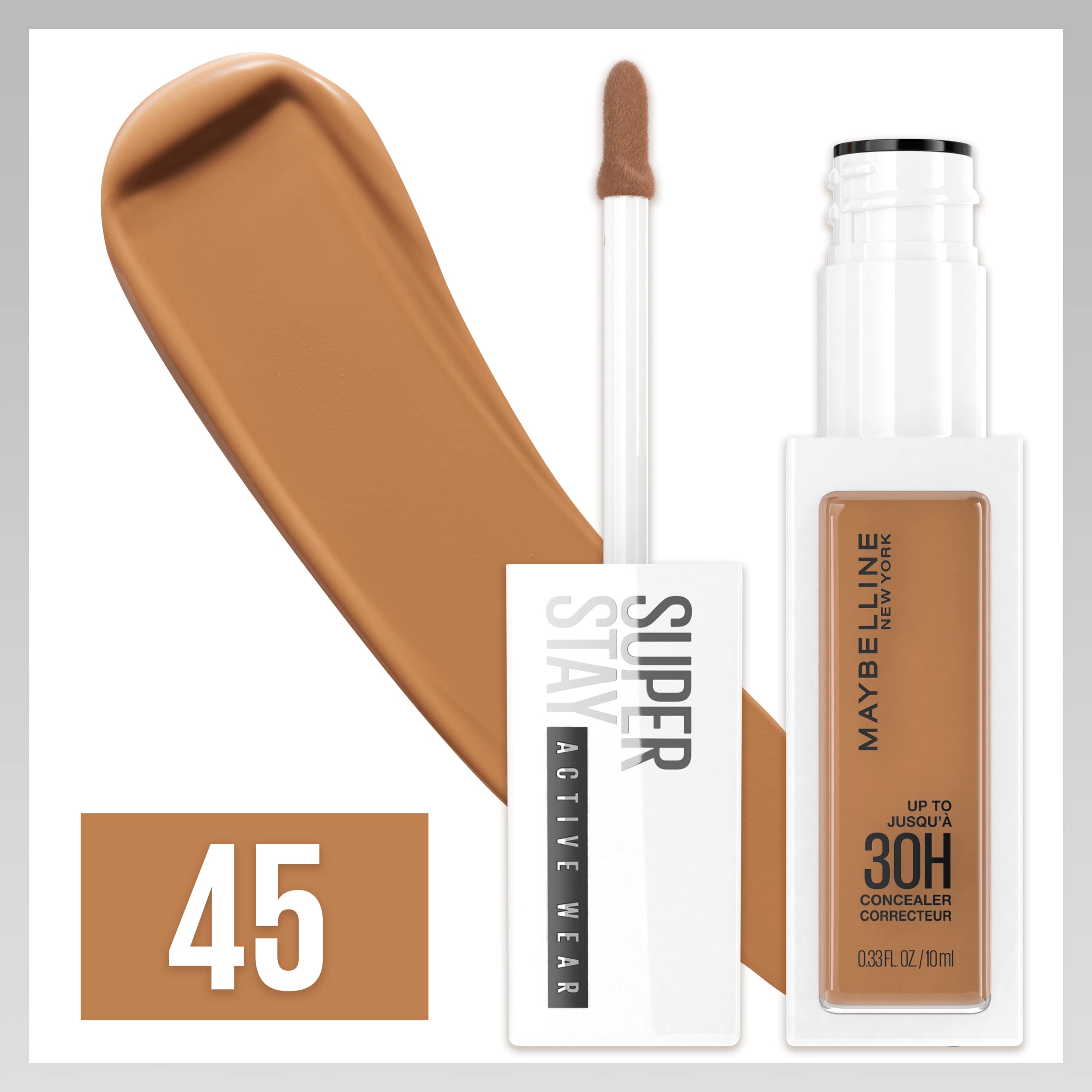 Maybelline Concealer, textura ligera, piel que se ve natural y sin peso.