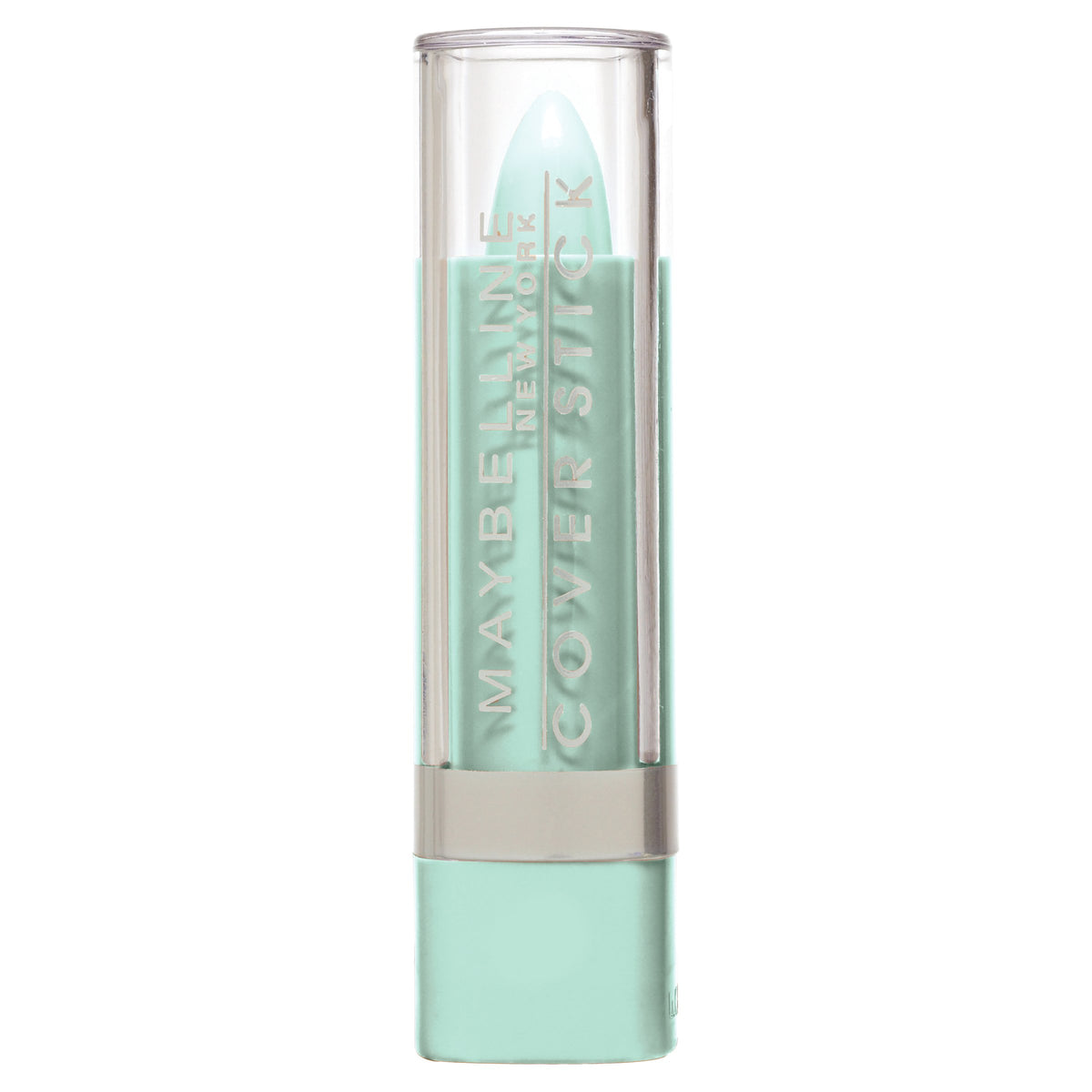 Maybelline Cover Stick Corrector Green hides redness for natural-looking skin.
