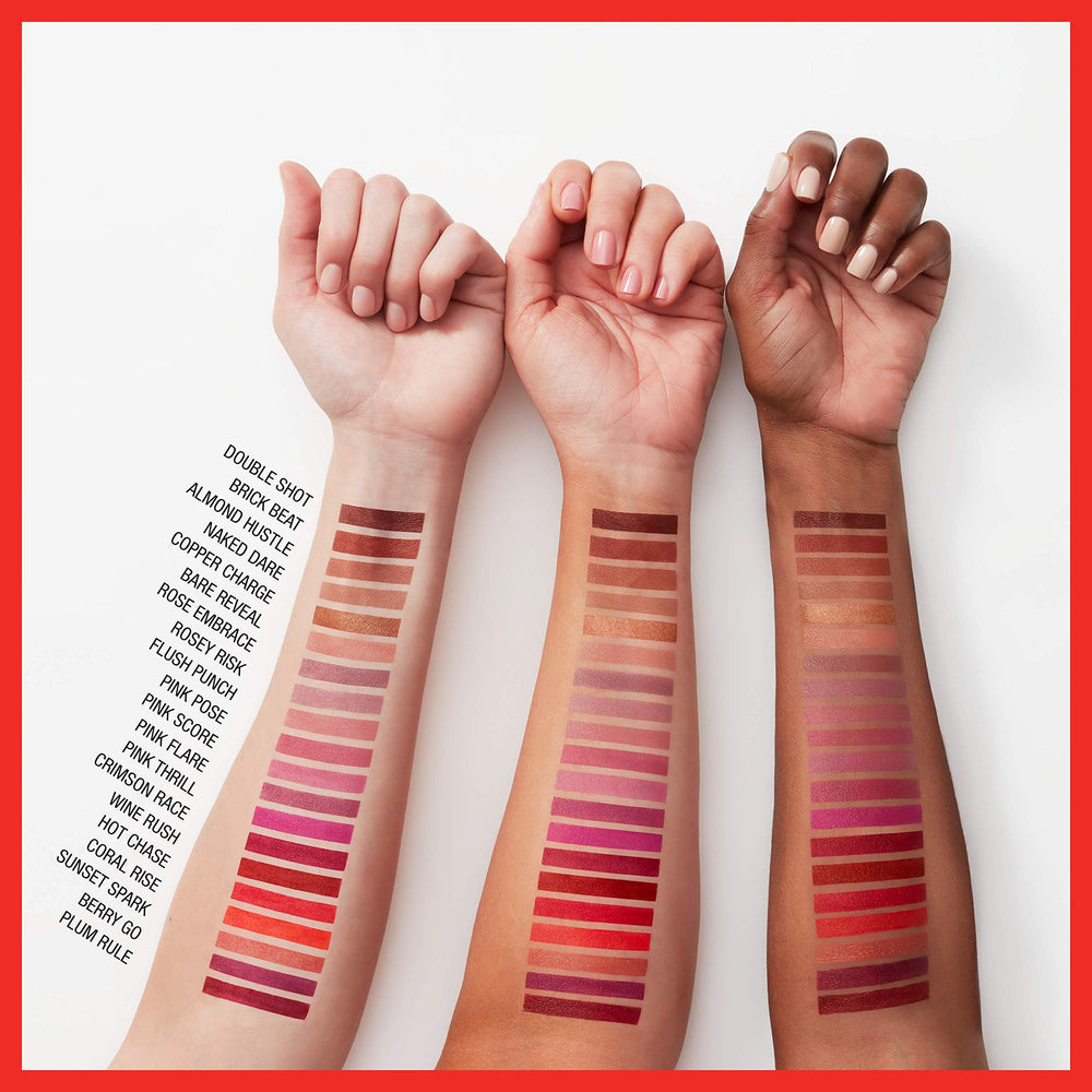 Maybelline Creamy Hydrating Lipstick with Shea Butter nourishes lips while coloring
