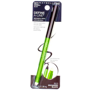 Maybelline Define-A-Line Eyeliner precise stroke demonstrating controlled application.
